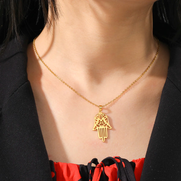 Athena Allure Designer Hamsa Hand Necklace
