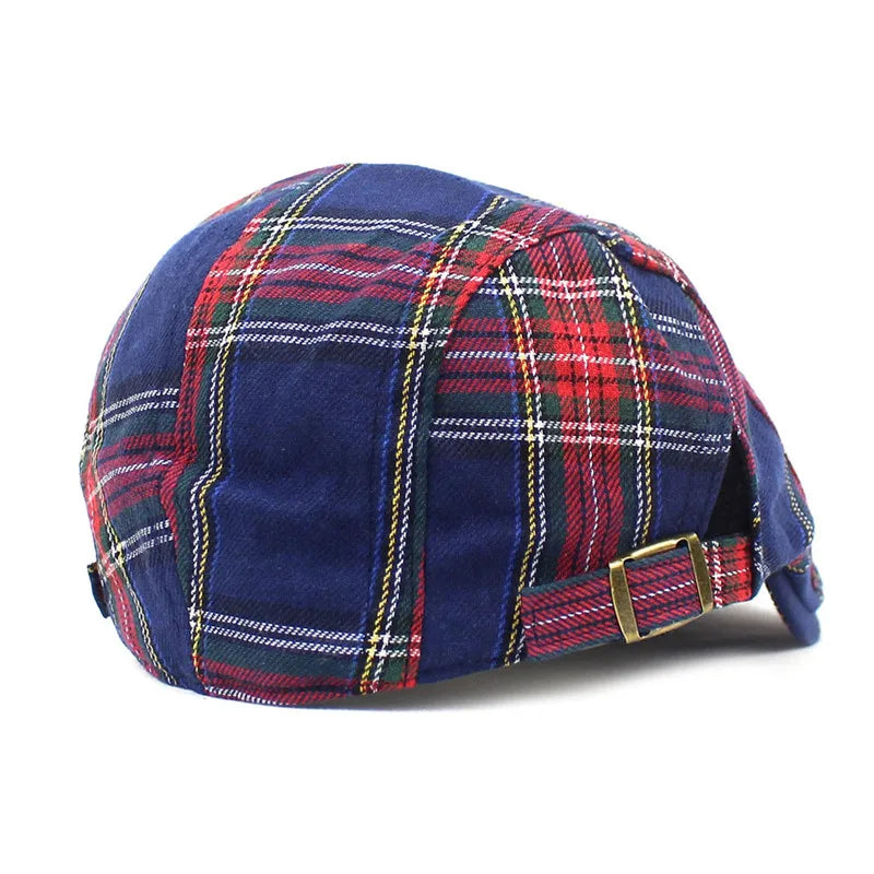 Athena Allure Designer Tartan Flat Caps