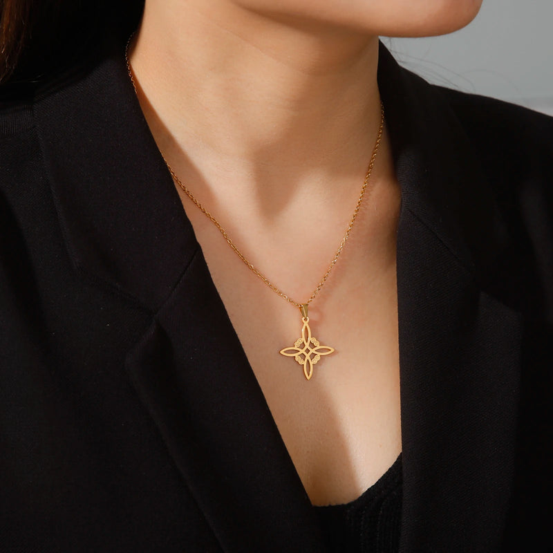 Athena Allure Designer Wicca Knot Necklace