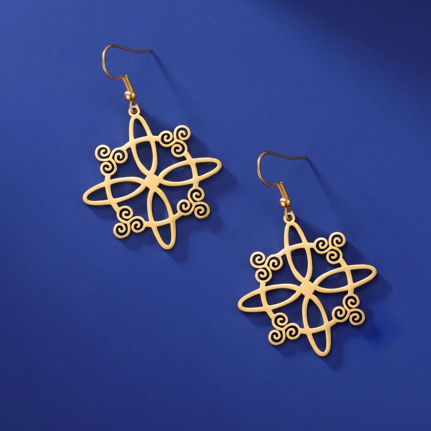 Athena Allure Designer Triskelion Knot Earrings