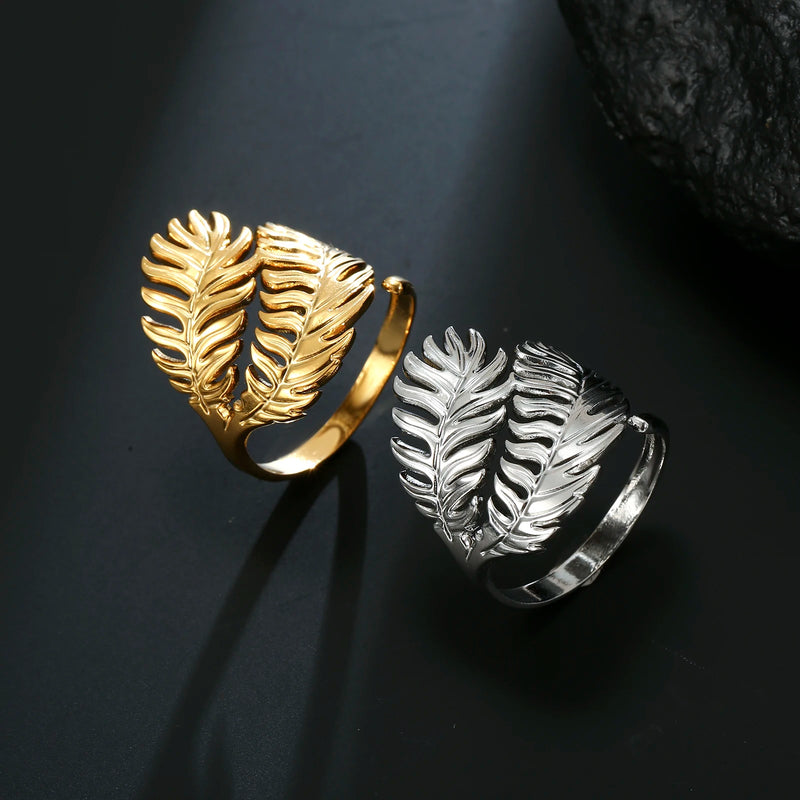 Athena Allure Designer Leaf Ring