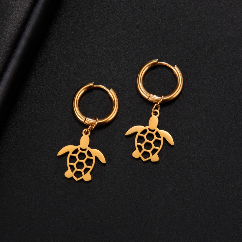 Athena Allure Designer Turtle earrings