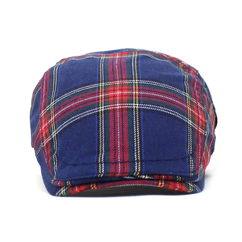 Athena Allure Designer Tartan Flat Caps