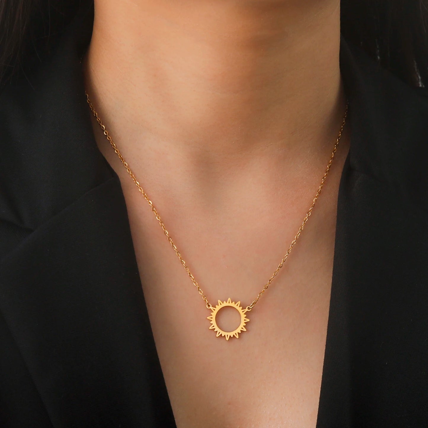 Athena Allure Designer Sun Pendent