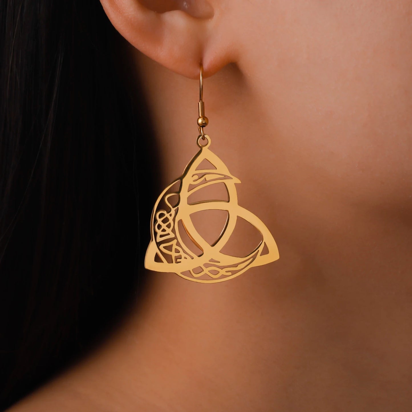 Athena Allure Designer Celtic Knot Earrings