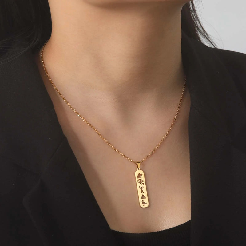 Athena Allure Hieroglyphs Necklace