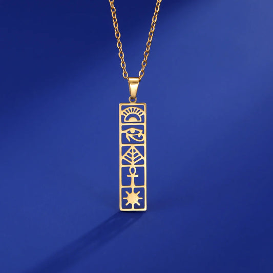 Athena Allure Hieroglyphs Necklace