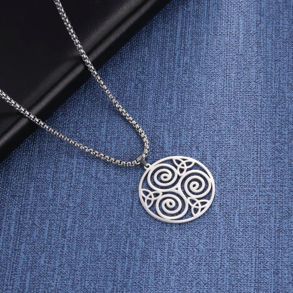 Athena Allure Designer Triskelion Necklace