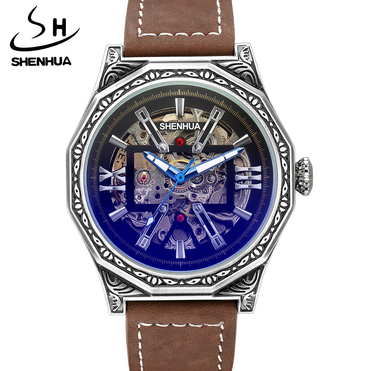 Metal Ruby Roman Watch