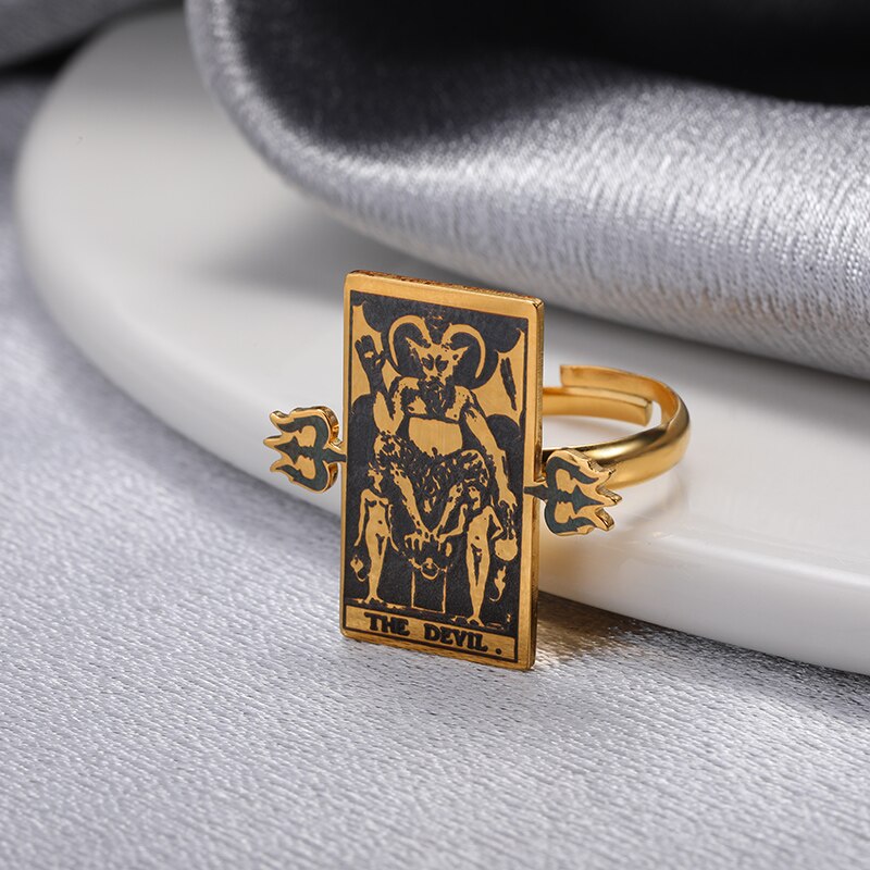 Vintage Occult Tarot Rings