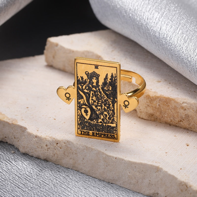 Vintage Occult Tarot Rings