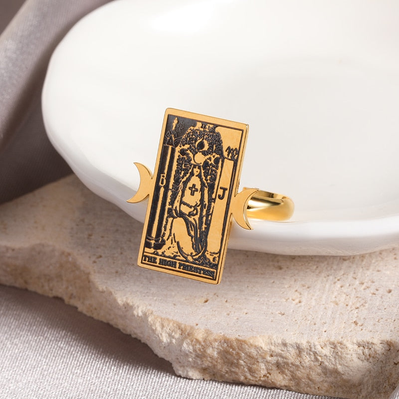 Vintage Occult Tarot Rings