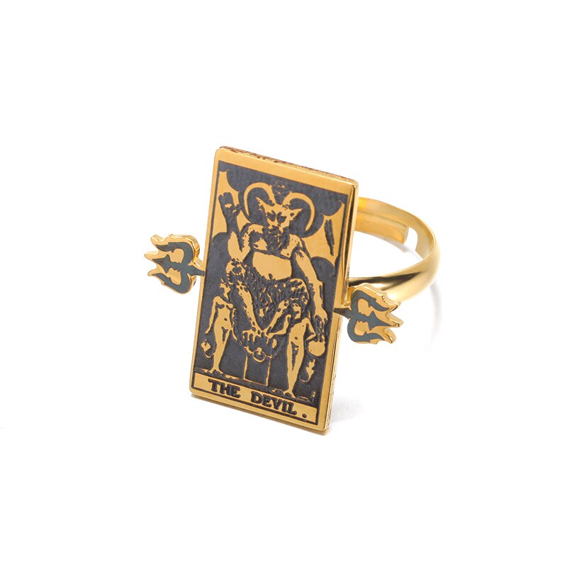 Vintage Occult Tarot Rings