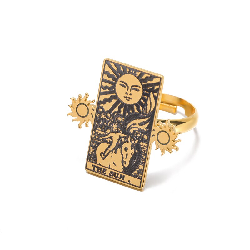 Vintage Occult Tarot Rings